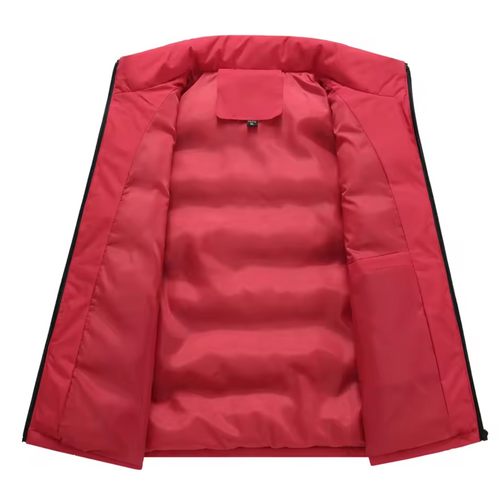 Thickened Down Cotton Warmth Outerwear - Red